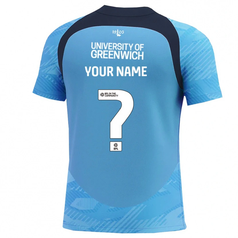 Danxen Kvinder Charlton Athletic Blå Hvid Målmandstrøje 2025/26 Trøje T-shirt