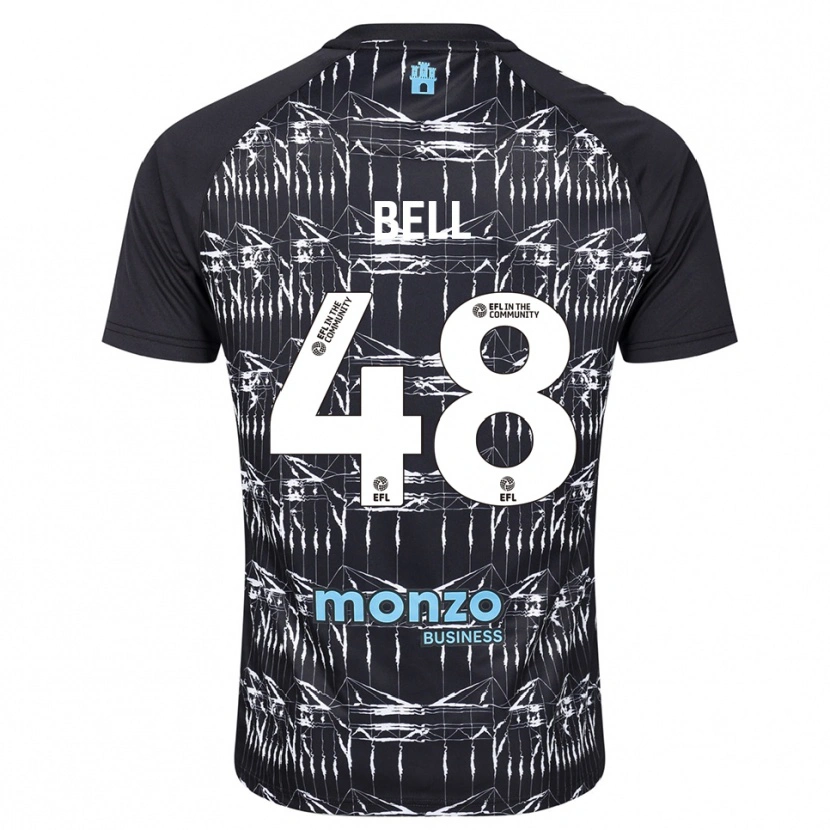 Danxen Kvinder Luke Bell #48 Sort Blå Målmandstrøje 2025/26 Trøje T-shirt