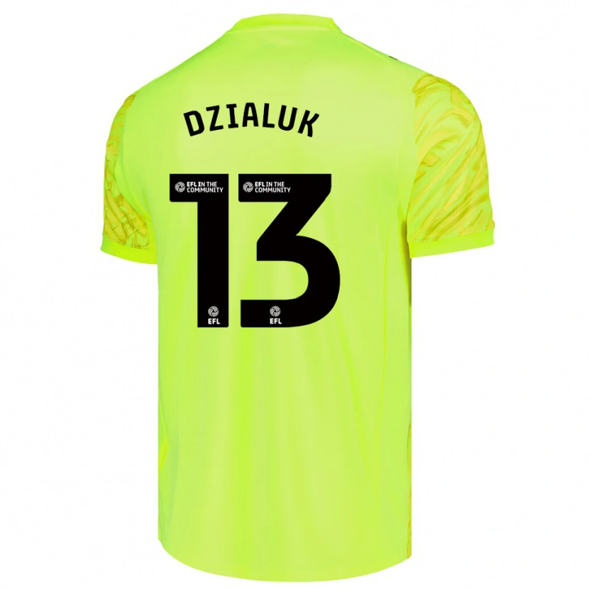 Danxen Kvinder Cristiano Dzialuk #13 Fluorescerende Grøn Målmandstrøje 2025/26 Trøje T-shirt