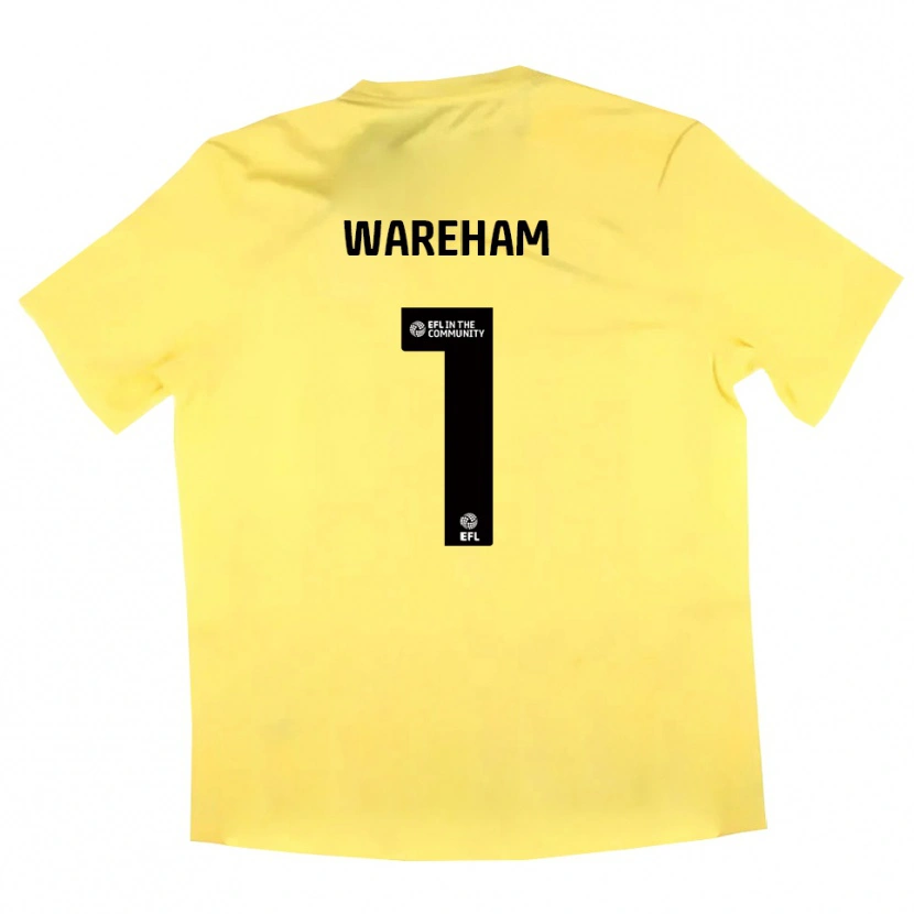 Danxen Kvinder Laura Wareham #1 Gul Sort Målmandstrøje 2025/26 Trøje T-shirt