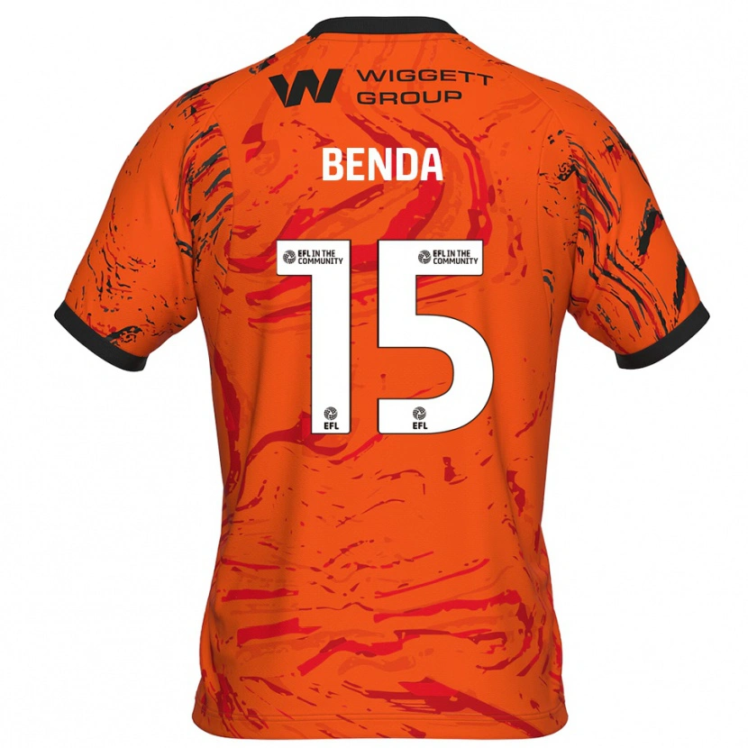 Danxen Kvinder Steven Benda #15 Orange Sort Målmandstrøje 2025/26 Trøje T-shirt