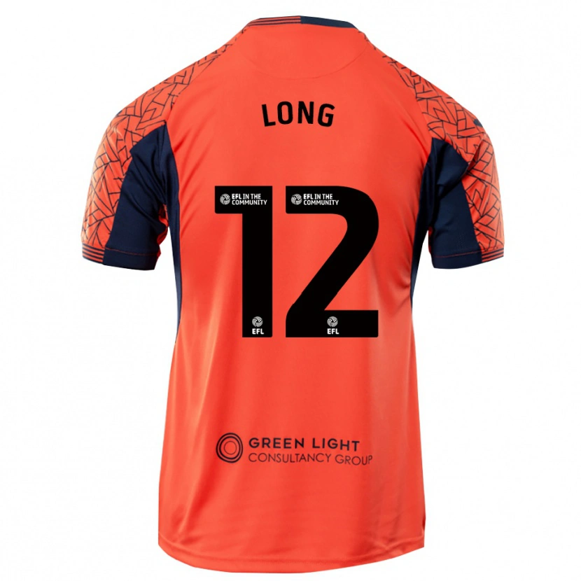 Danxen Kvinder George Long #12 Orange Sort Målmandstrøje 2025/26 Trøje T-shirt