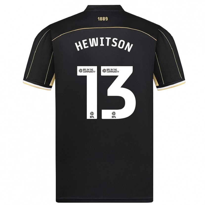 Danxen Kvinder Coby Hewitson #13 Sort Brun Målmandstrøje 2025/26 Trøje T-shirt