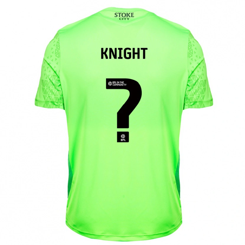 Danxen Kvinder Lucas Knight #0 Grøn Sort Målmandstrøje 2025/26 Trøje T-shirt