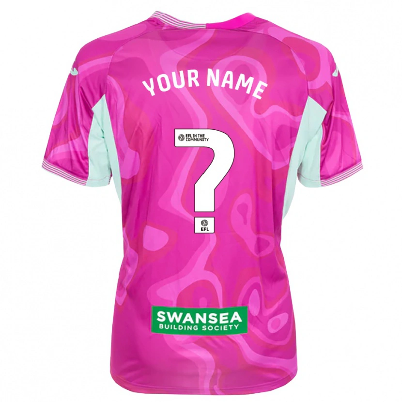 Danxen Kvinder Swansea City Magenta Hvid Målmandstrøje 2025/26 Trøje T-shirt