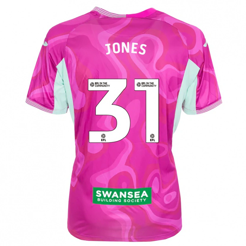 Danxen Kvinder Verity Jones #31 Magenta Hvid Målmandstrøje 2025/26 Trøje T-shirt