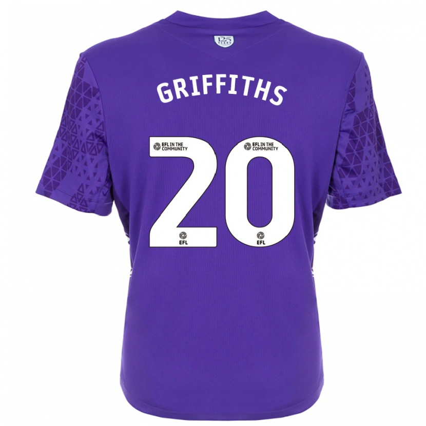Danxen Kvinder Josh Griffiths #20 Lilla Hvid Målmandstrøje 2025/26 Trøje T-shirt