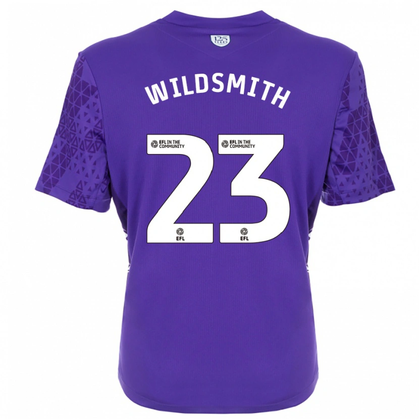 Danxen Kvinder Joe Wildsmith #23 Lilla Hvid Målmandstrøje 2025/26 Trøje T-shirt