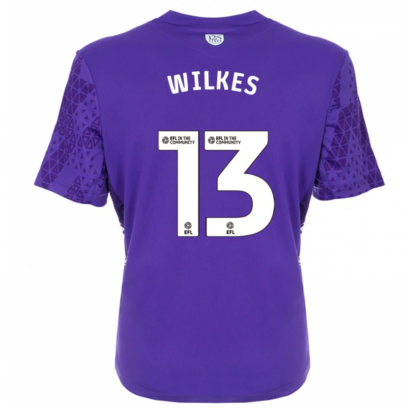 Danxen Kvinder Liam Wilkes #13 Lilla Hvid Målmandstrøje 2025/26 Trøje T-shirt