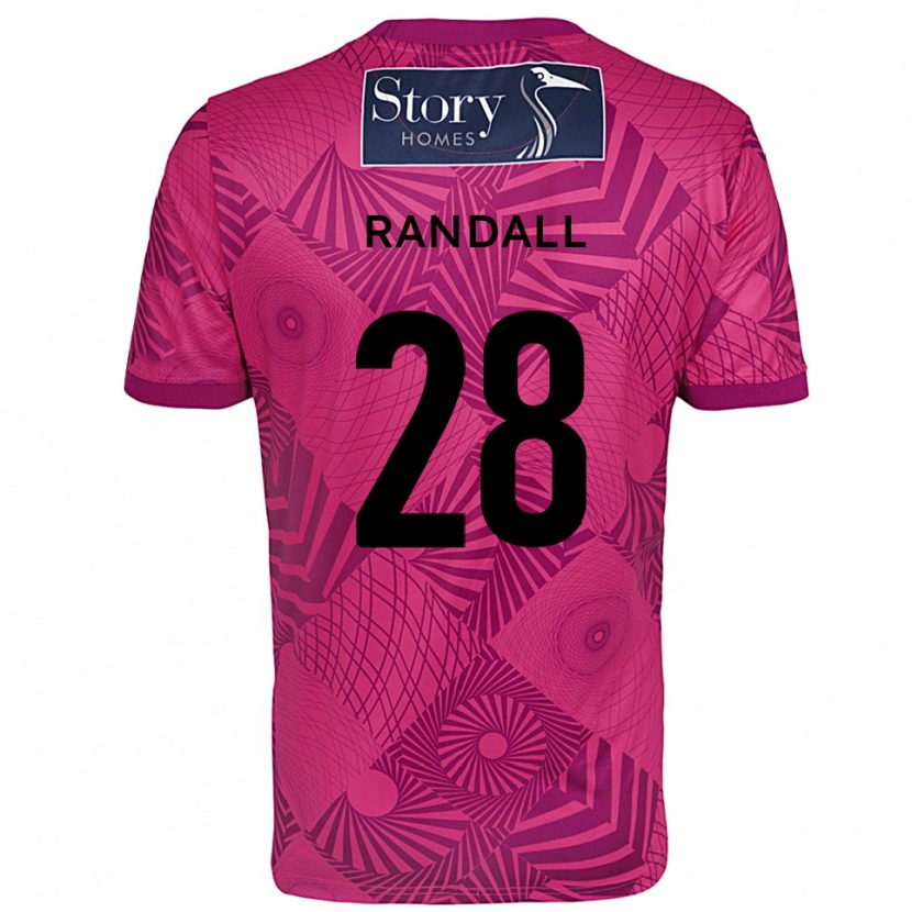 Danxen Kvinder Thomas Randall #28 Lilla Magenta Målmandstrøje 2025/26 Trøje T-shirt