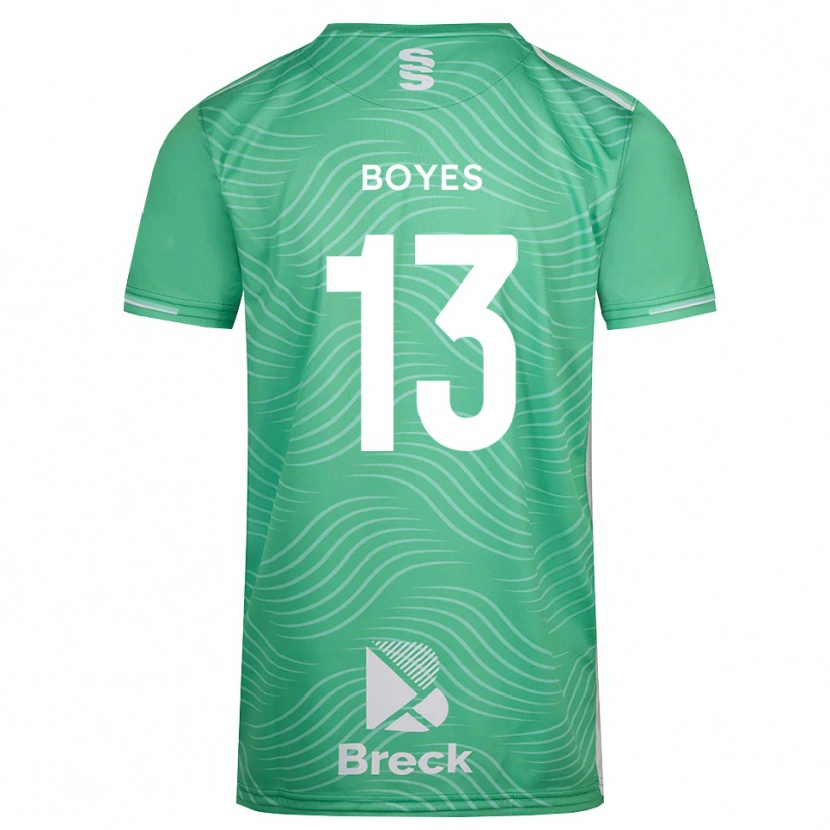 Danxen Kvinder Patrick Boyes #13 Medium Turkis Målmandstrøje 2025/26 Trøje T-shirt