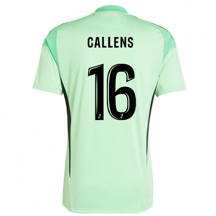 Danxen Kvinder Thomas Callens #16 Lys Grøn Sort Målmandstrøje 2025/26 Trøje T-shirt