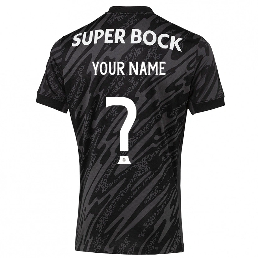 Danxen Kvinder Sporting CP Grå Sort Hvid Målmandstrøje 2025/26 Trøje T-shirt