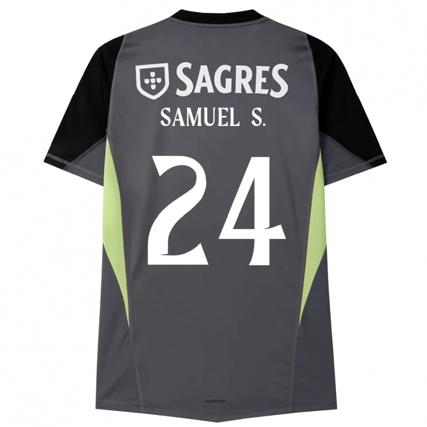 Danxen Kvinder Samuel Soares #24 Mørkegrå Sort Målmandstrøje 2025/26 Trøje T-shirt
