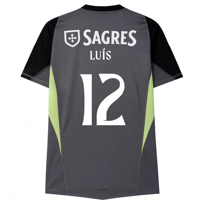 Danxen Kvinder António Luís #12 Mørkegrå Sort Målmandstrøje 2025/26 Trøje T-shirt