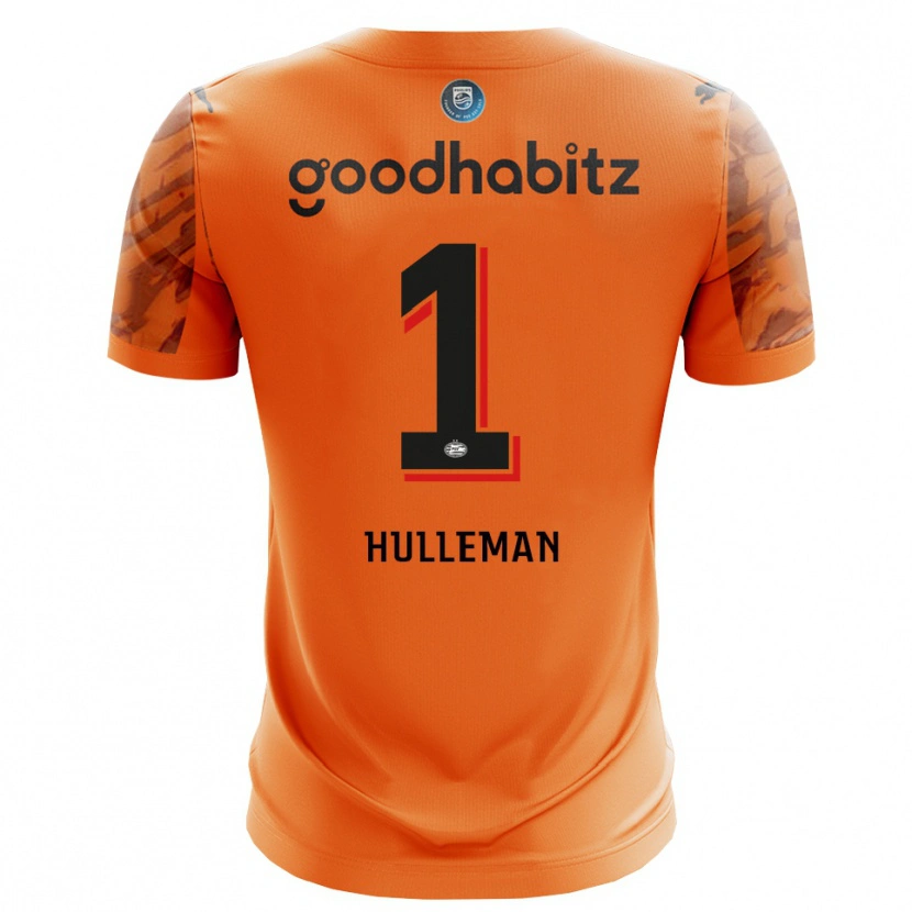 Danxen Kvinder Daan Hulleman #1 Orange Sort Målmandstrøje 2025/26 Trøje T-shirt