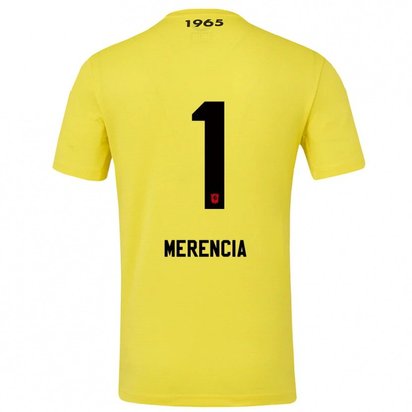 Danxen Kvinder Leandro Merencia #1 Gul Sort Målmandstrøje 2025/26 Trøje T-shirt