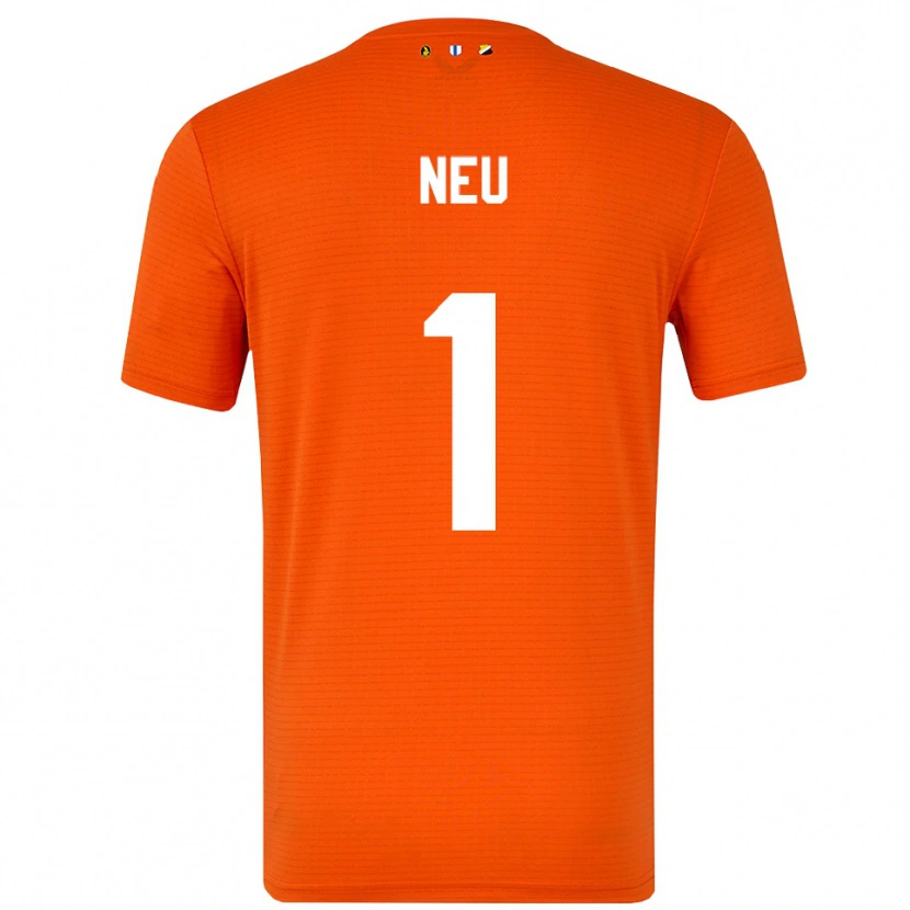 Danxen Kvinder Luca Neu #1 Orange Sort Målmandstrøje 2025/26 Trøje T-shirt