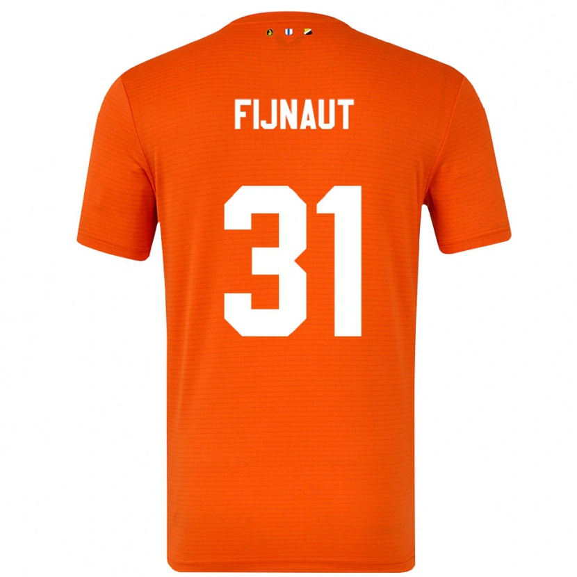 Danxen Kvinder Lucas Fijnaut #31 Orange Sort Målmandstrøje 2025/26 Trøje T-shirt
