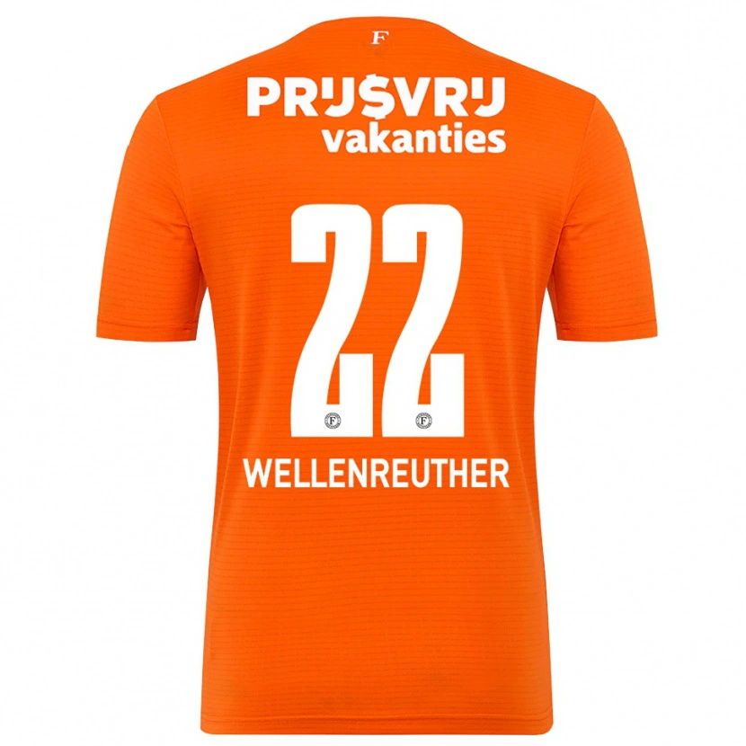Danxen Kvinder Timon Wellenreuther #22 Orange Sort Målmandstrøje 2025/26 Trøje T-shirt