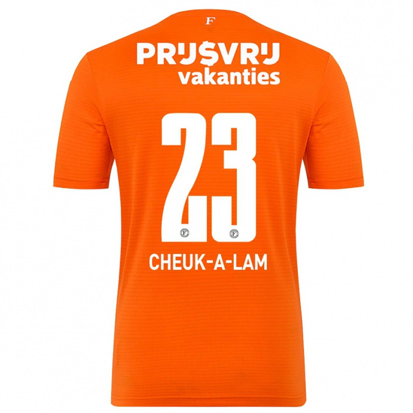 Danxen Kvinder Lee-Quincy Cheuk-A-Lam #23 Orange Sort Målmandstrøje 2025/26 Trøje T-shirt