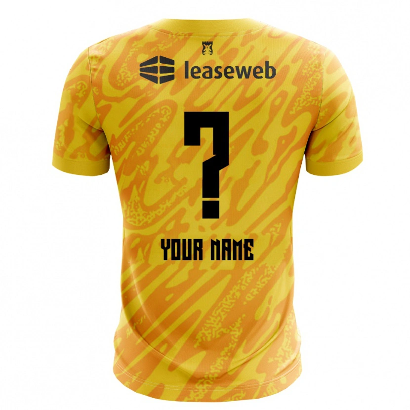 Danxen Kvinder AZ Alkmaar Orange Gul Sort Målmandstrøje 2025/26 Trøje T-shirt