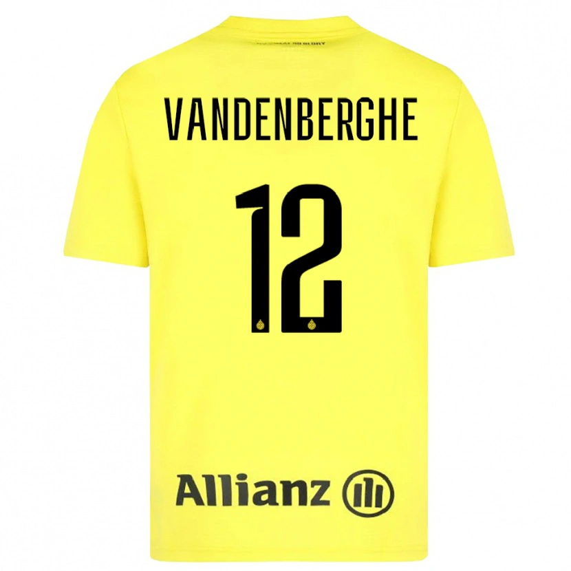 Danxen Kvinder Xander Vandenberghe #12 Gul Sort Målmandstrøje 2025/26 Trøje T-shirt