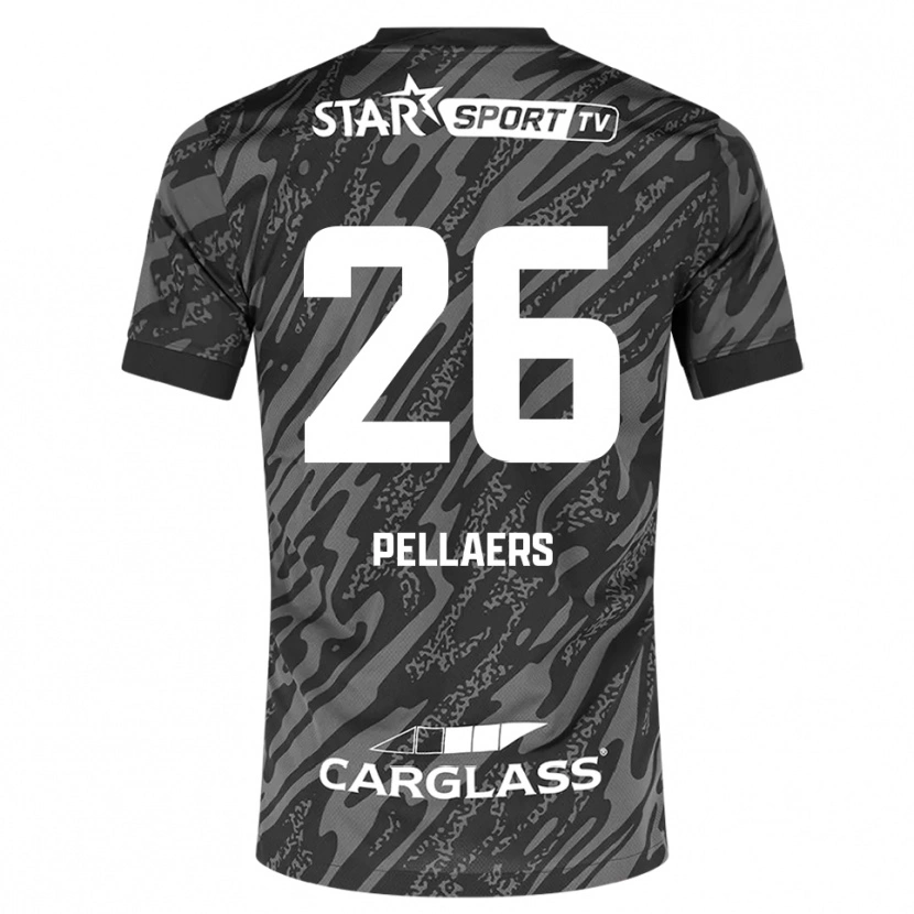 Danxen Kvinder Amanuel Pellaers #26 Mørkegrå Sort Målmandstrøje 2025/26 Trøje T-shirt