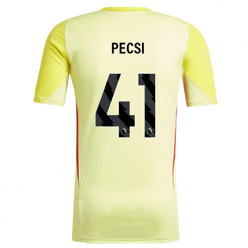Danxen Kvinder Ármin Pécsi #41 Gul Rød Målmandstrøje 2025/26 Trøje T-shirt