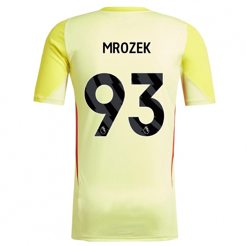 Danxen Kvinder Fabian Mrozek #93 Gul Rød Målmandstrøje 2025/26 Trøje T-shirt