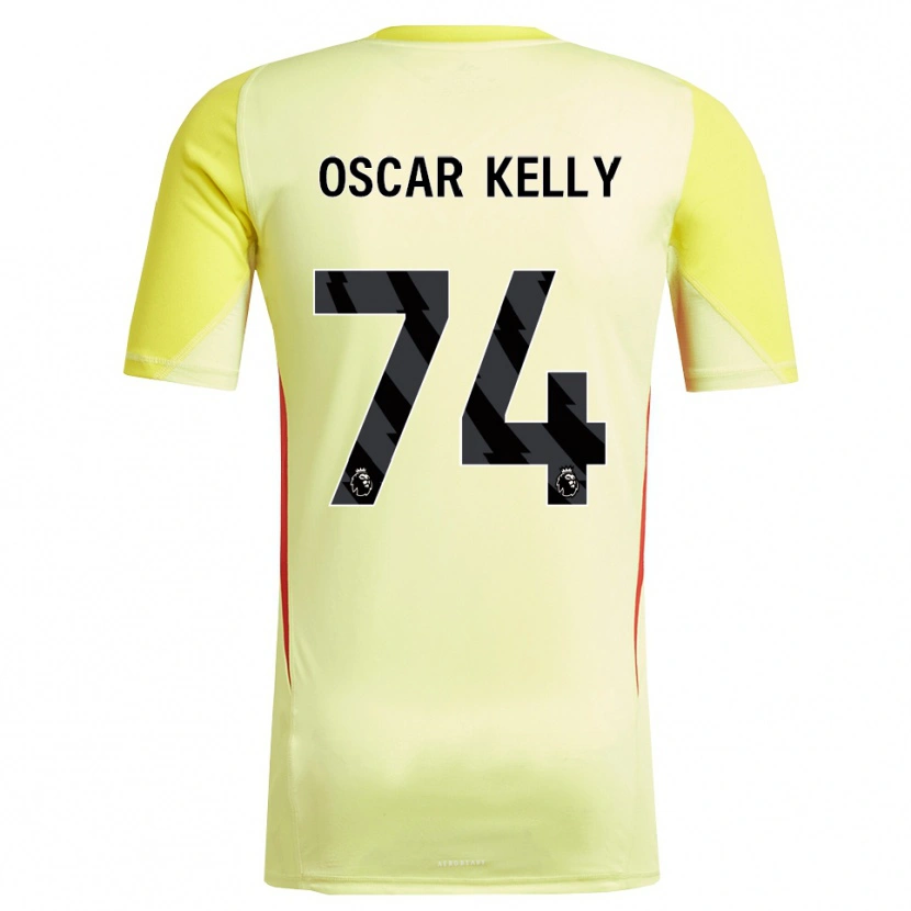 Danxen Kvinder Oscar Kelly #74 Gul Rød Målmandstrøje 2025/26 Trøje T-shirt