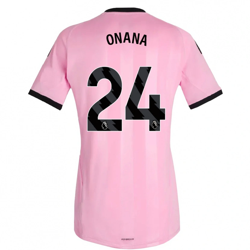 Danxen Kvinder André Onana #24 Pink Sort Målmandstrøje 2025/26 Trøje T-shirt