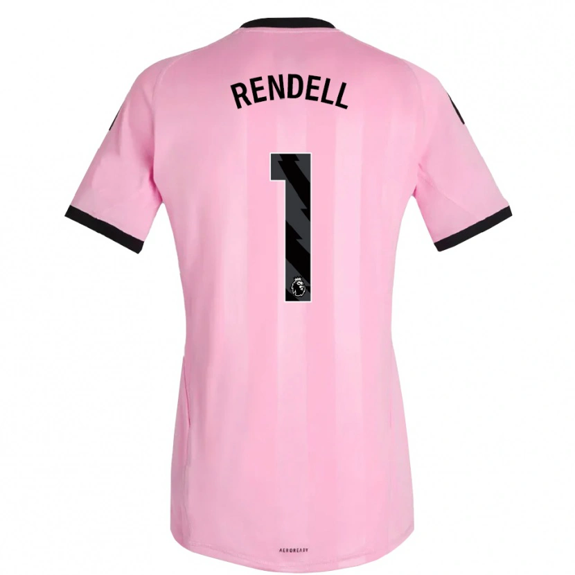 Danxen Kvinder Kayla Rendell #1 Pink Sort Målmandstrøje 2025/26 Trøje T-shirt