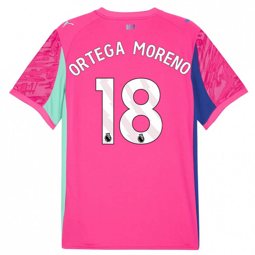 Danxen Kvinder Stefan Ortega #18 Rose Pink Målmandstrøje 2025/26 Trøje T-shirt
