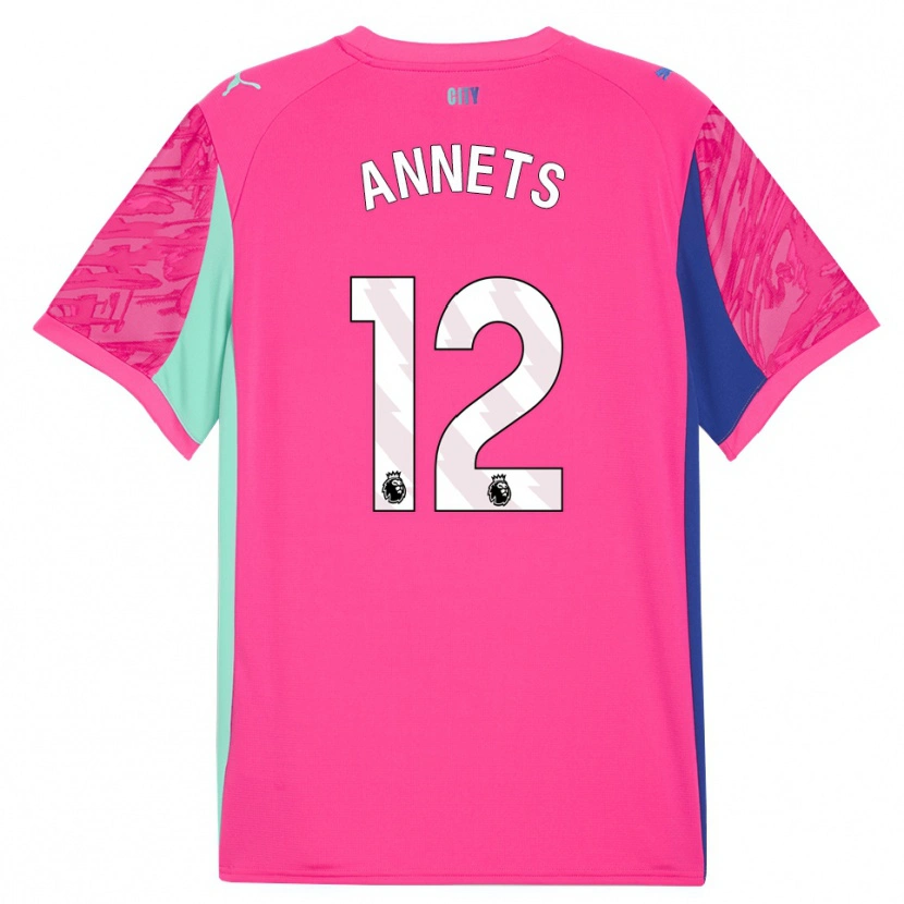 Danxen Kvinder Eve Annets #12 Rose Pink Målmandstrøje 2025/26 Trøje T-shirt