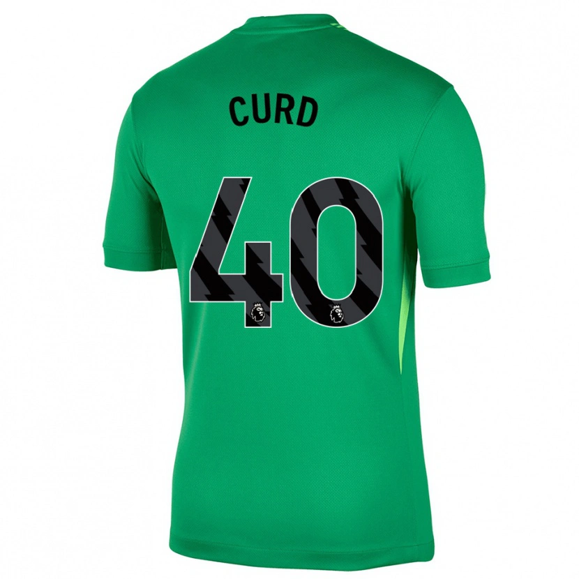 Danxen Kvinder Ted Curd #40 Grøn Sort Målmandstrøje 2025/26 Trøje T-shirt