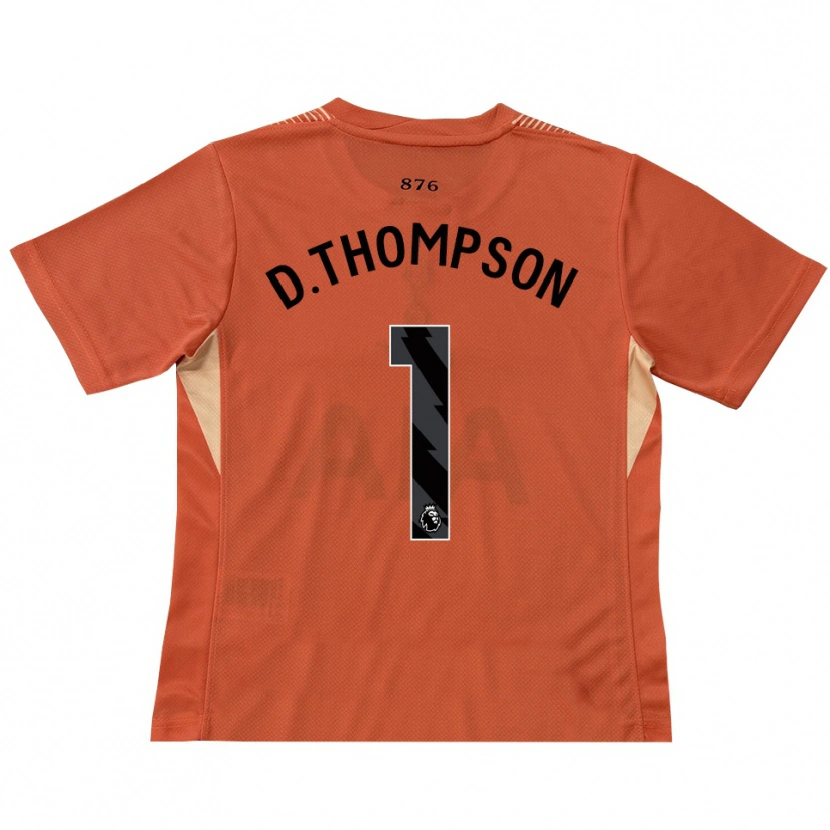 Danxen Kvinder Dylan Thompson #1 Orange Sort Målmandstrøje 2025/26 Trøje T-shirt