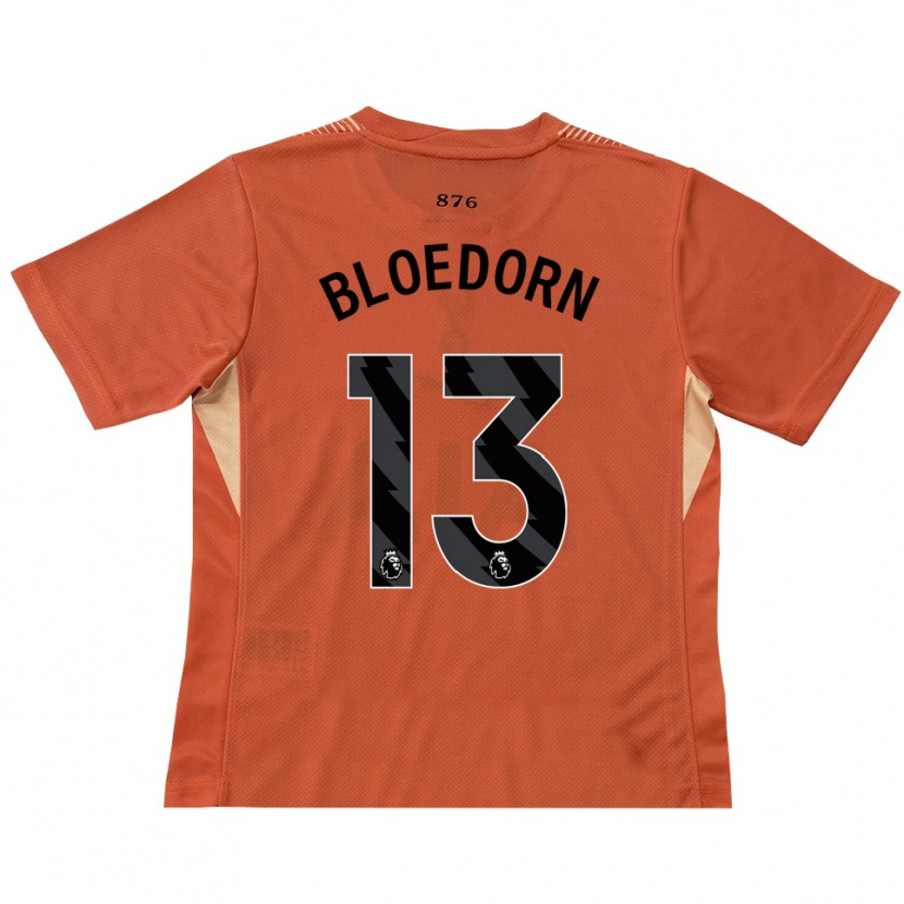 Danxen Kvinder Carey Bloedorn #13 Orange Sort Målmandstrøje 2025/26 Trøje T-shirt