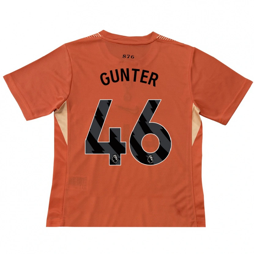Danxen Kvinder Luca Gunter #46 Orange Sort Målmandstrøje 2025/26 Trøje T-shirt