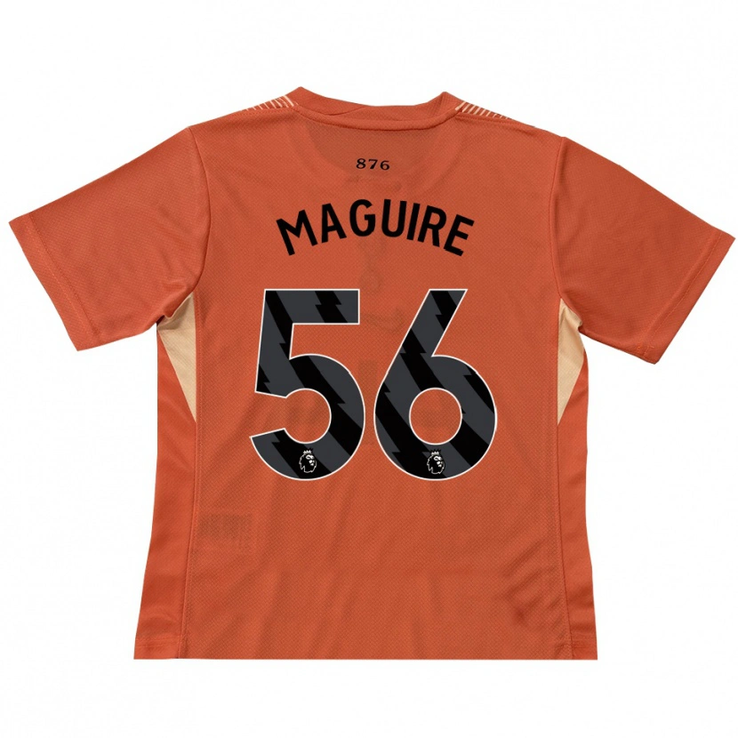 Danxen Kvinder Aaron Maguire #56 Orange Sort Målmandstrøje 2025/26 Trøje T-shirt
