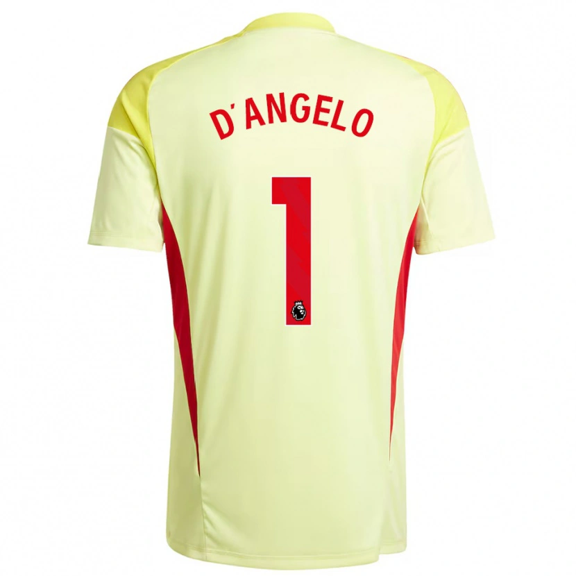 Danxen Kvinder Sabrina D'angelo #1 Lysegul Målmandstrøje 2025/26 Trøje T-shirt