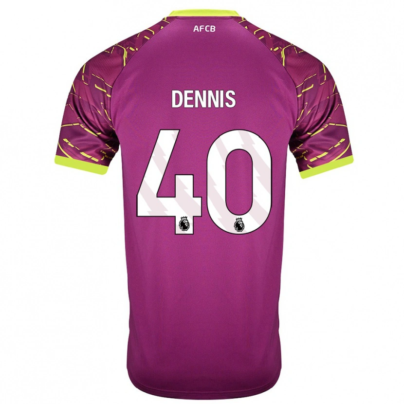 Danxen Kvinder Will Dennis #40 Mørk Magenta Målmandstrøje 2025/26 Trøje T-shirt