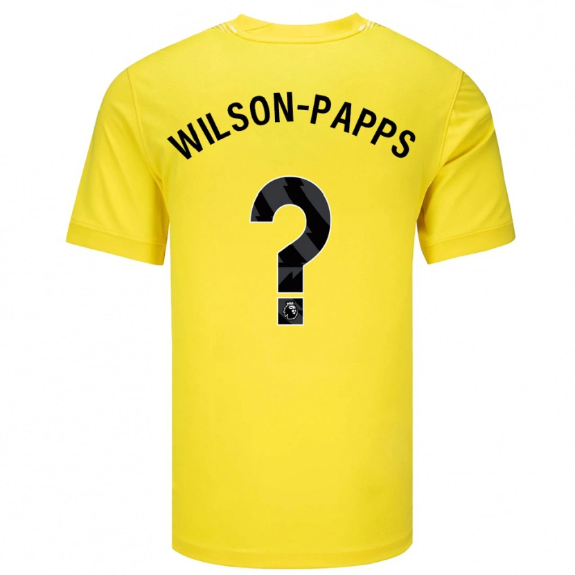 Danxen Kvinder Charlie Wilson-Papps #0 Gul Sort Målmandstrøje 2025/26 Trøje T-shirt