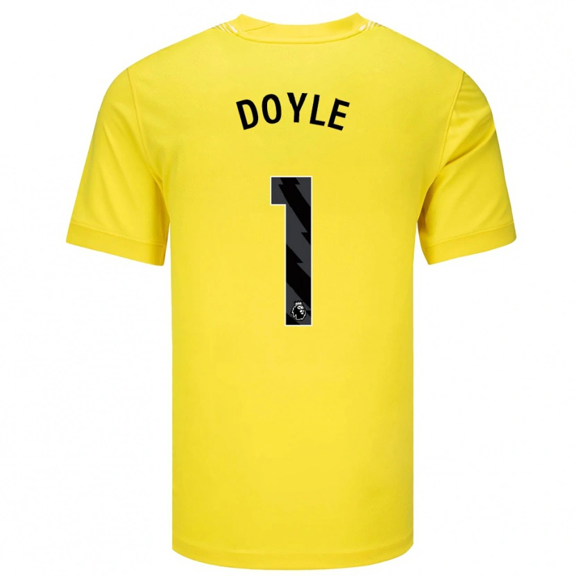 Danxen Kvinder Liam Doyle #1 Gul Sort Målmandstrøje 2025/26 Trøje T-shirt