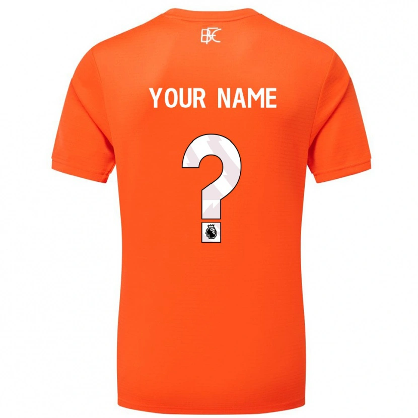 Danxen Kvinder Burnley FC Orange Hvid Målmandstrøje 2025/26 Trøje T-shirt
