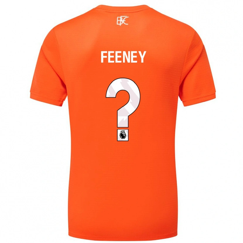 Danxen Kvinder Callum Feeney #0 Orange Hvid Målmandstrøje 2025/26 Trøje T-shirt