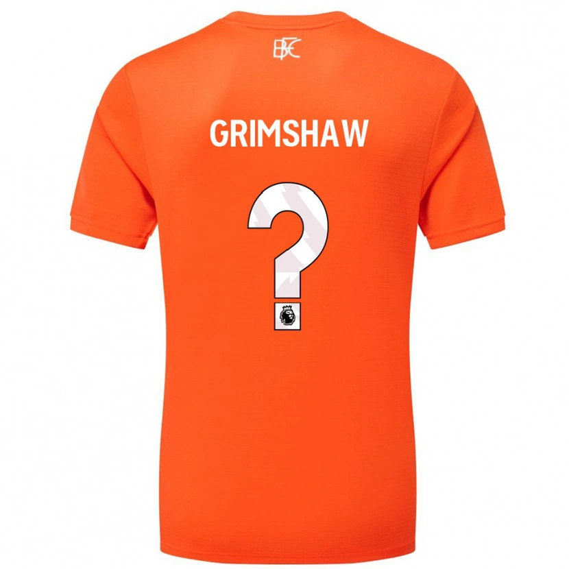 Danxen Kvinder Harry Grimshaw #0 Orange Hvid Målmandstrøje 2025/26 Trøje T-shirt