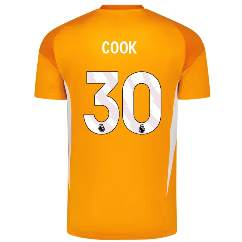 Danxen Kvinder Robbie Cook #30 Orange Hvid Målmandstrøje 2025/26 Trøje T-shirt