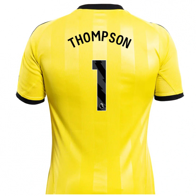 Danxen Kvinder Max Thompson #1 Gul Sort Målmandstrøje 2025/26 Trøje T-shirt