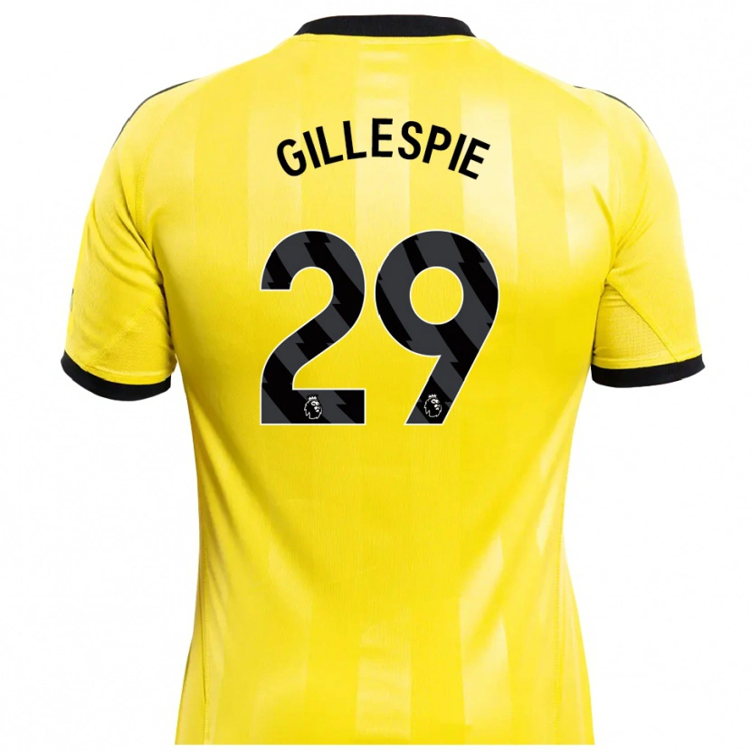 Danxen Kvinder Mark Gillespie #29 Gul Sort Målmandstrøje 2025/26 Trøje T-shirt